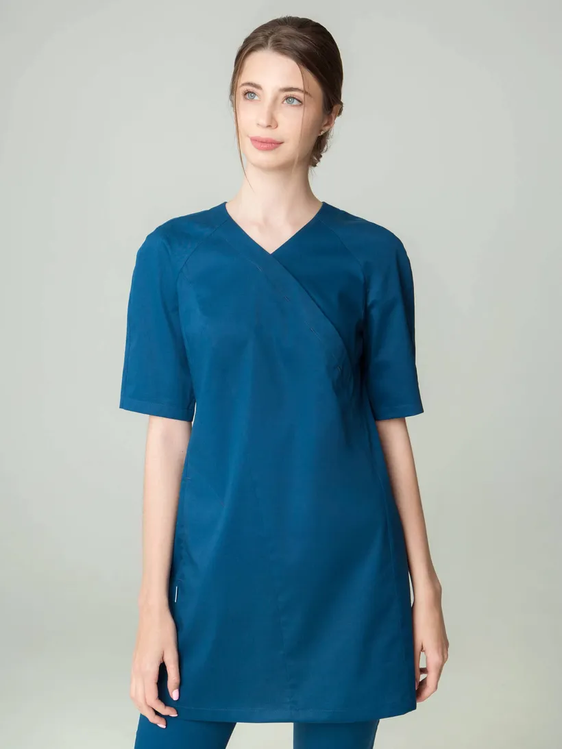 Блузка медицинская женская 08-1261 К BLUE OPAL