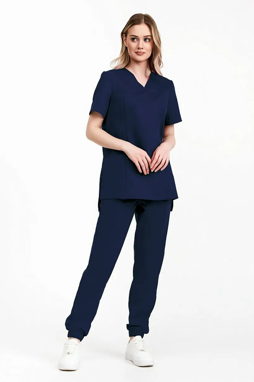 Костюм женский DOCTOR BIG 4-91-30-1 ELITE, кор. рукав (28, Нет, 28) Темно-синий