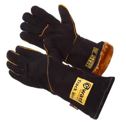 Краги GWARD Track Black Zima из спилка с широким раструбом XY071